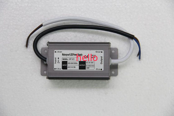 IP68 650MA 21W ثابت الحالية بقيادة التيار الكهربائي 20V - 36V العاصمة، التبديل إمدادات الطاقة