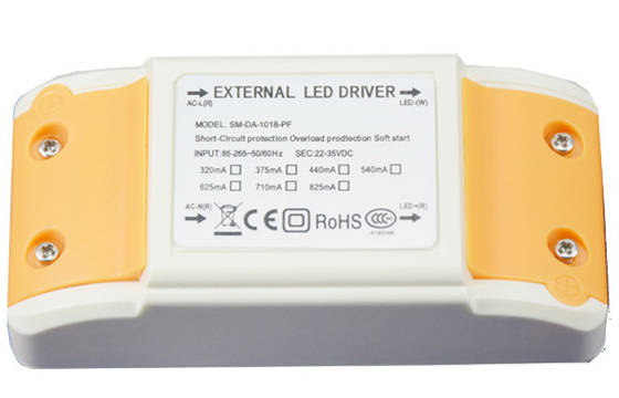 LED التيار الكهربائي 18 واط مستمر الحالي 85V الصمام سائق - 265V AC، CE بنفايات