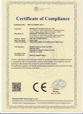 LED التيار الكهربائي 18 واط مستمر الحالي 85V الصمام سائق - 265V AC، CE بنفايات