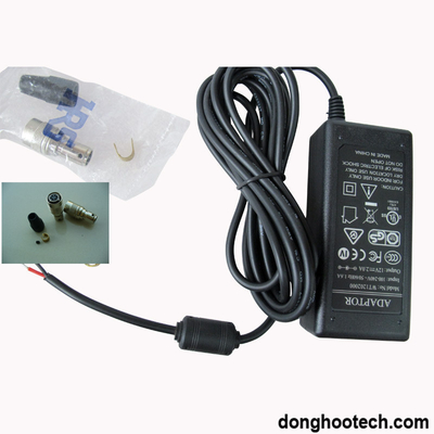 أسود / رمادي تحويل كاميرا امدادات الطاقة محول 12V العاصمة 6PIN Hr10A-7P-6S (73)