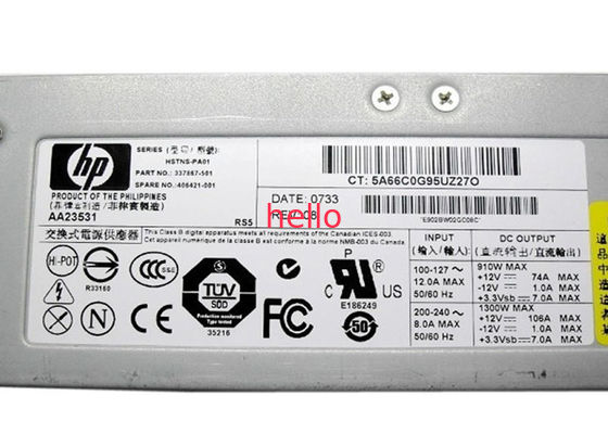 Compaq 337867-001 1300W hp نادل والإمداد بالطاقة مع مروحة نشط