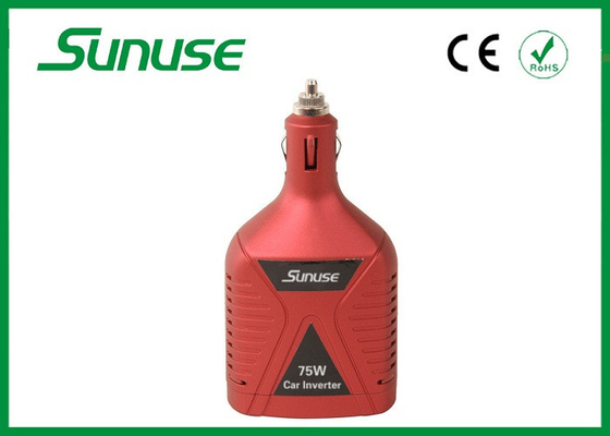 فعالية عال 75w سيارة قوة قلاب 12v dc إلى 220v ac مع سيجارة صندل سدادة