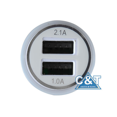 الروبوت العالمي USB محول الطاقة شاحن سيارة للهواتف الذكية