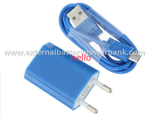 الملونة شاحن الجدار 5V 1A العالمي USB شاحن السفر التوصيل الاتحاد الأوروبي لسامسونج / اي فون