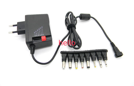 6 نصائح العاصمة 2500MA العالمي قابل للتعديل الجهد 3-12V AC DC محول الطاقة