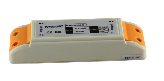 مستقر PCB 2 سنة الضمان CE بنفايات DC12V 3A 36W LED إمدادات الطاقة
