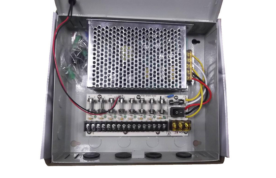 12V 5Amps الدوائر التلفزيونية المغلقة التيار الكهربائي الإطار 9 قناة CCTV كاميرا التيار الكهربائي