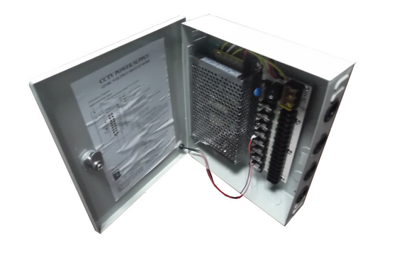 12V 5Amps الدوائر التلفزيونية المغلقة التيار الكهربائي الإطار 9 قناة CCTV كاميرا التيار الكهربائي