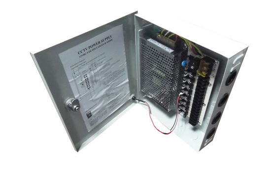 12V 5Amps الدوائر التلفزيونية المغلقة التيار الكهربائي الإطار 9 قناة CCTV كاميرا التيار الكهربائي