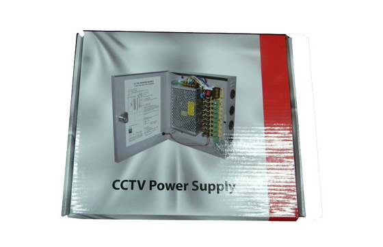 12V 5Amps الدوائر التلفزيونية المغلقة التيار الكهربائي الإطار 9 قناة CCTV كاميرا التيار الكهربائي