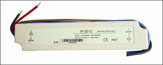 عالية السطوع 12V 20W الجهد المستمر الصمام سائق مقاوم للماء مع AC العالمي