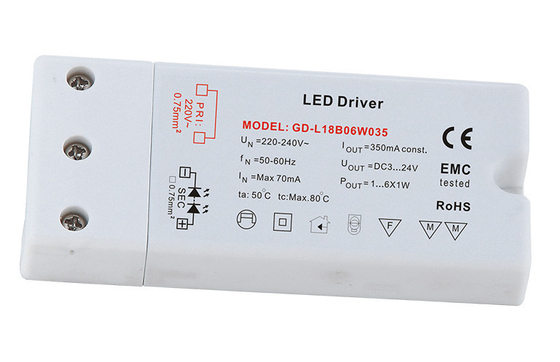 ثابت جهد فلطيّ led سائق, 12W, 12V أو 24V