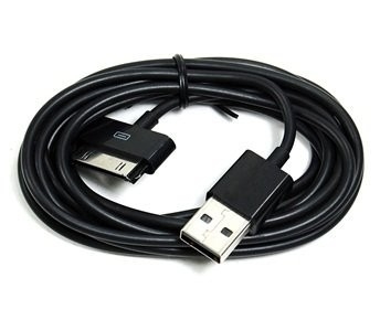 كابل مزامنة اضافية طويلة الأسود و 6ft بيانات USB لابل اي فون 4 4S 3GS بود باد