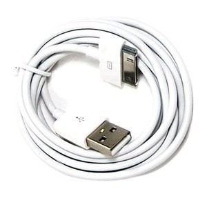 كابل مزامنة اضافية طويلة الأسود و 6ft بيانات USB لابل اي فون 4 4S 3GS بود باد