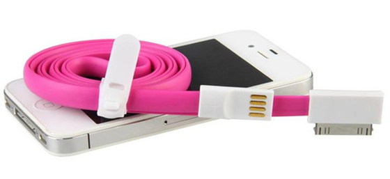 اي فون 4 / 4S شاحن USB كيبل المغناطيسي 30 دبوس 1.2M وأسلاك نقل طويل