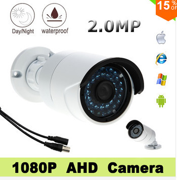سوني IMX322 الاستشعار Cmos1080P AHD كاميرا CCTV، الأمن مقاوم للماء كاميرا رصاصة